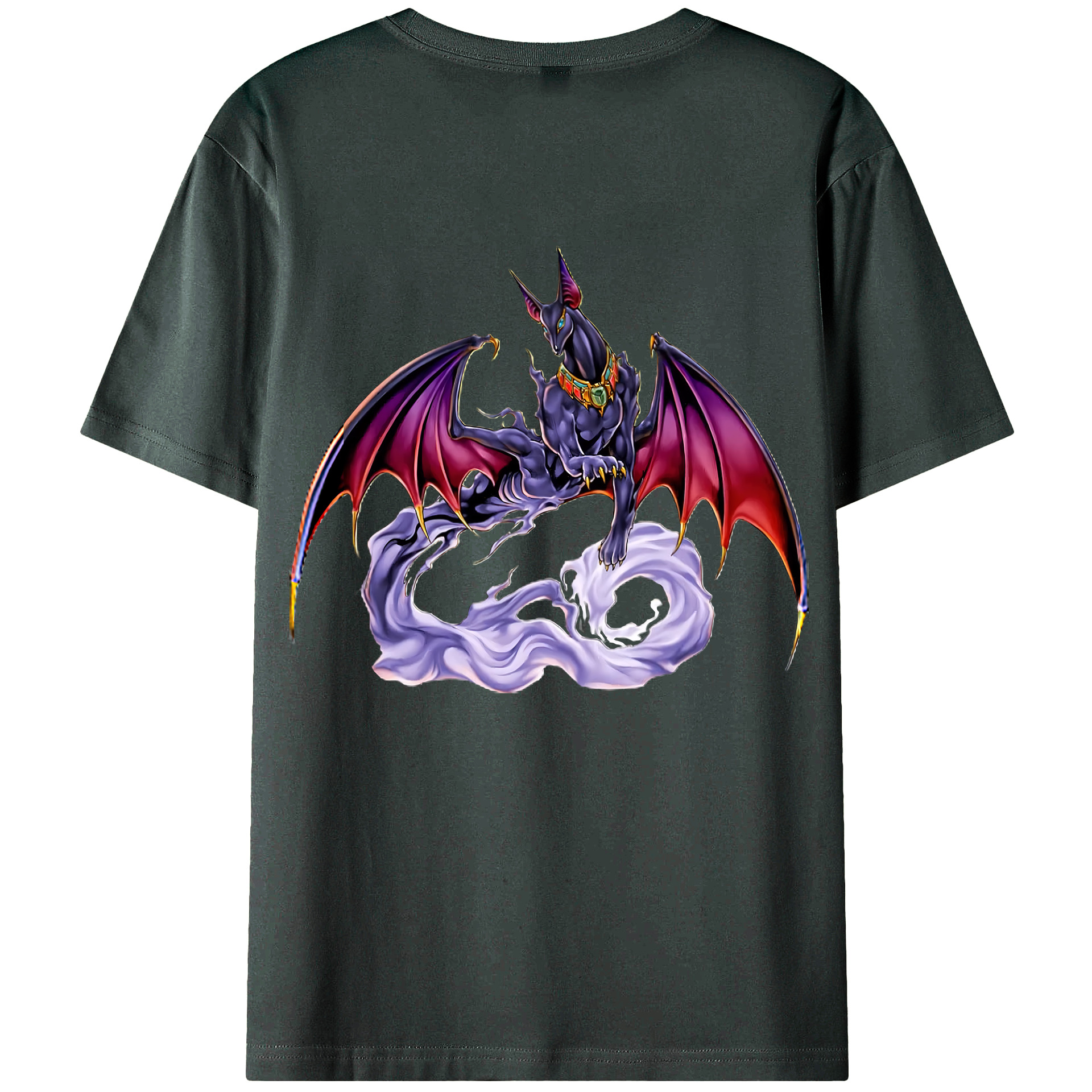 （画像用） 遊☆戯☆王 Yu-Gi-Oh! 綿100％ メンズ半袖Tシャツ（バックプリント） 通気性